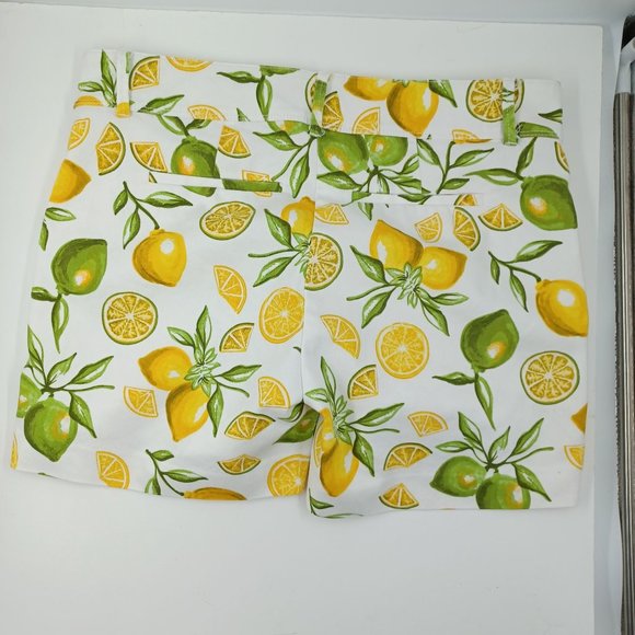 ISAAC MIZRAHI WMN'S Sz 8 LOT, Bundle of 5 Pairs Summer Shorts Solid, Print Lemon - Picture 4 of 12